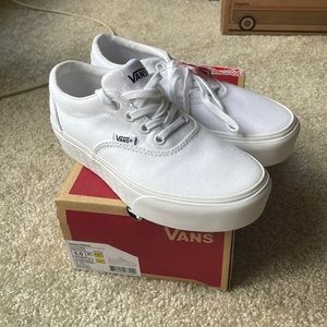 White Platform Vans